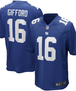Frank Gifford 16 New York Giants Men Game Retired Jersey - Royal JS8542 nicesnker