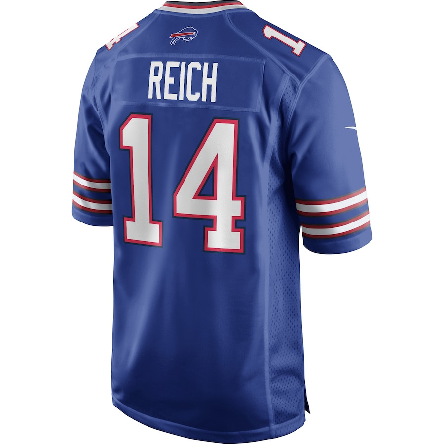 Frank Reich 14 Buffalo Bills Men Game Retired Jersey - Royal JS9340 nicesnker - Image 3