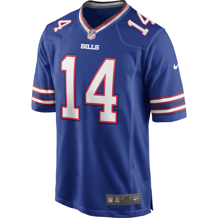 Frank Reich 14 Buffalo Bills Men Game Retired Jersey - Royal JS9340 nicesnker - Image 2