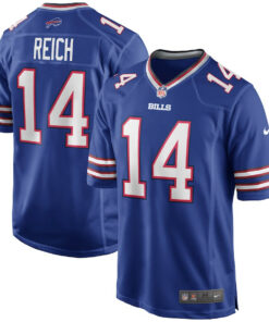 Frank Reich 14 Buffalo Bills Men Game Retired Jersey - Royal JS9340 nicesnker