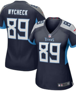 Frank Wycheck 89 Tennessee Titans Women Game Retired Jersey - Navy JS8758 nicesnker