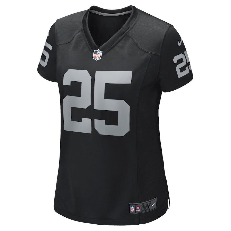 Fred Biletnikoff 25 Las Vegas Raiders Women Game Retired Jersey - Black JS8320 nicesnker - Image 2