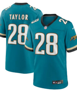 Fred Taylor 28 Jacksonville Jaguars Prowler Throwback Player Game Men Jersey - Teal JS4424 nicesnker