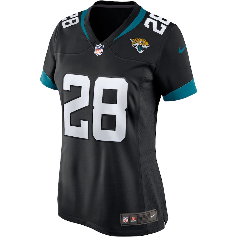 Fred Taylor 28 Jacksonville Jaguars Women Game Retired Jersey - Black JS1378 nicesnker - Image 2