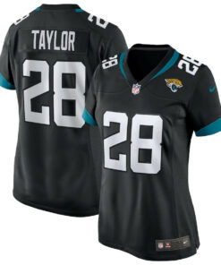 Fred Taylor 28 Jacksonville Jaguars Women Game Retired Jersey - Black JS1378 nicesnker