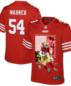 Fred Warner 54 San Francisco 49ers All-Pro Fred Game YOUTH Jersey - Scarlet JS4748 nicesnker