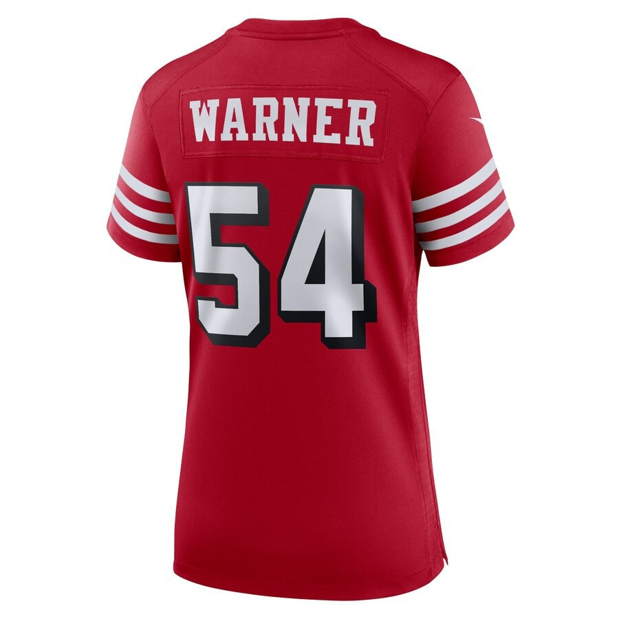 Fred Warner 54 San Francisco 49ers All-Pro Fred Women Game Jersey - Scarlet JS2184 nicesnker - Image 3