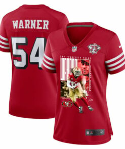 Fred Warner 54 San Francisco 49ers All-Pro Fred Women Game Jersey - Scarlet JS2184 nicesnker