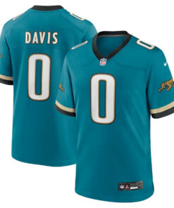 Gabe Davis 0 Jacksonville Jaguars Prowler Throwback Player Game Men Jersey - Teal JS3035 nicesnker
