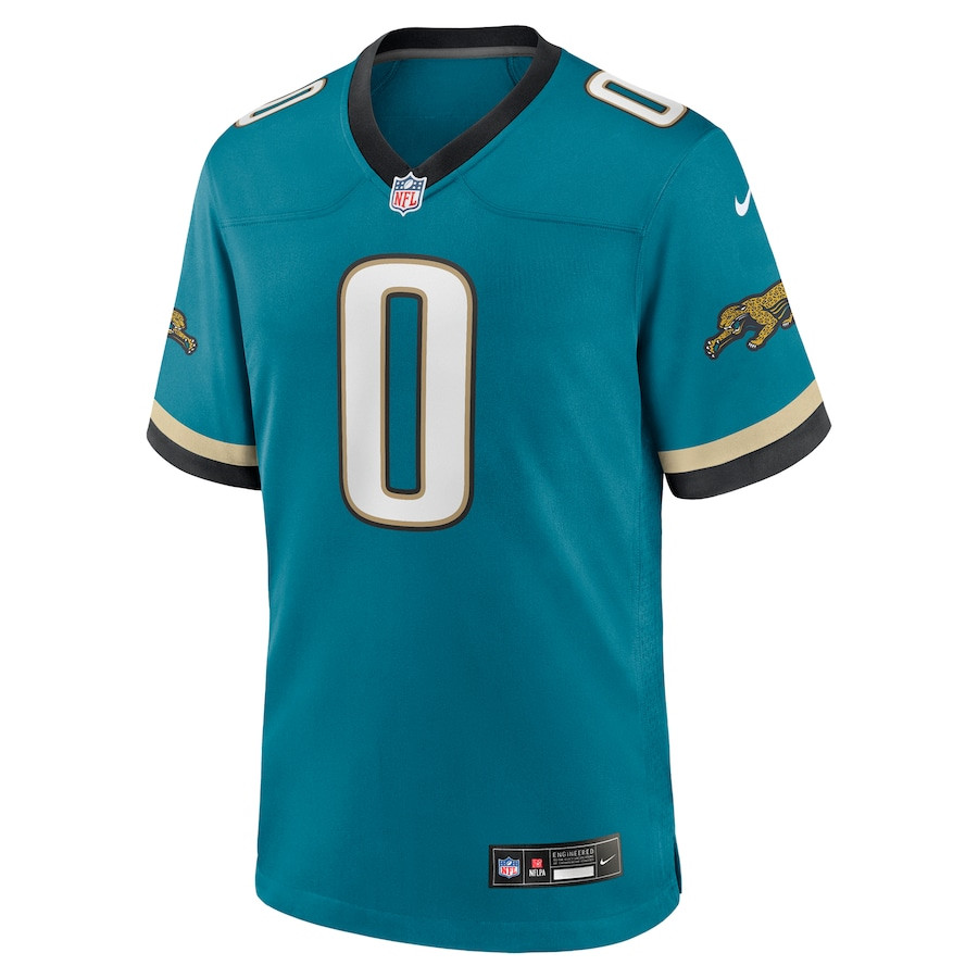 Gabe Davis 0 Jacksonville Jaguars Prowler Throwback Player Game Men Jersey - Teal JS3035 nicesnker - Image 2