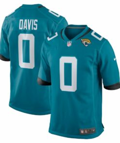 Gabe Davis 5 Jacksonville Jaguars Team Game Men Jersey - Teal JS6934 nicesnker