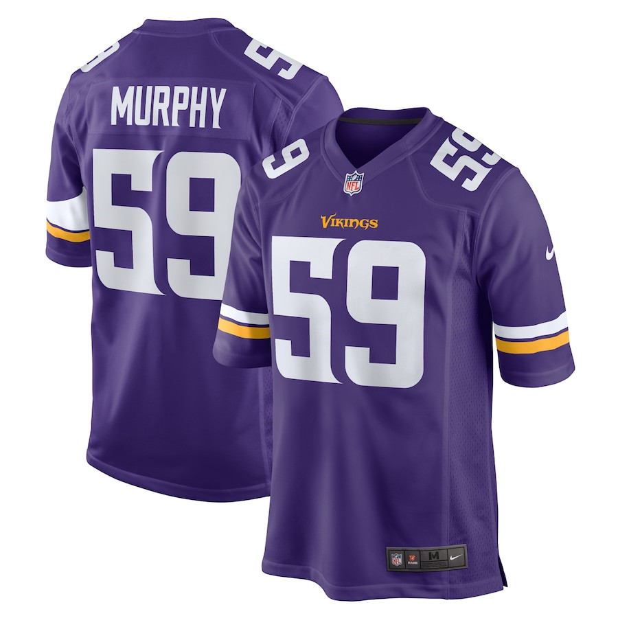 Gabriel Murphy 59 Minnesota Vikings Game Men Jersey - Purple JS4912 nicesnker