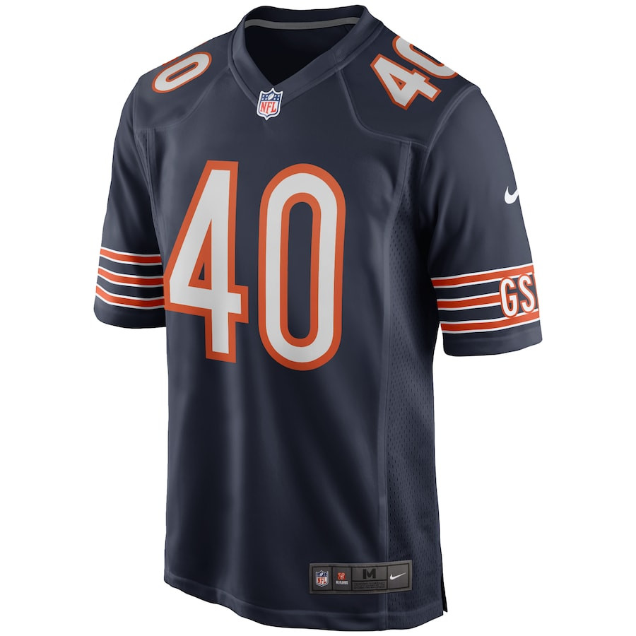 Gale Sayers 40 Chicago Bears Men Game Retired Jersey - Navy JS8783 nicesnker - Image 2