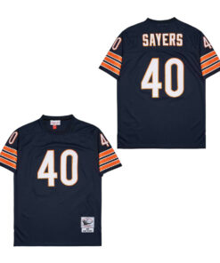 Gale Sayers 40 Chicago Bears Retro Throwback Men Jersey - Dark Navy JS7107 nicesnker