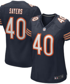 Gale Sayers 40 Chicago Bears Women Game Retired Jersey - Navy JS9265 nicesnker