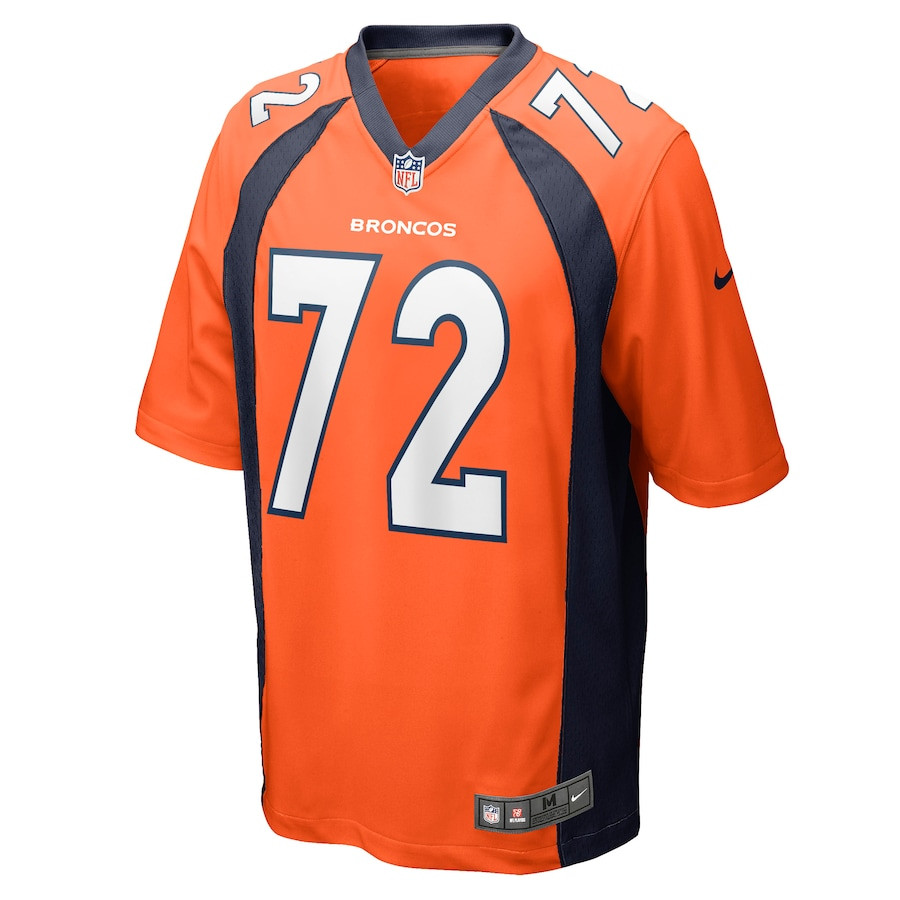 Garett Bolles 72 Denver Broncos Men Game Jersey - Orange JS8814 nicesnker - Image 2