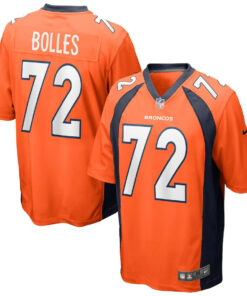 Garett Bolles 72 Denver Broncos Men Game Jersey - Orange JS8814 nicesnker