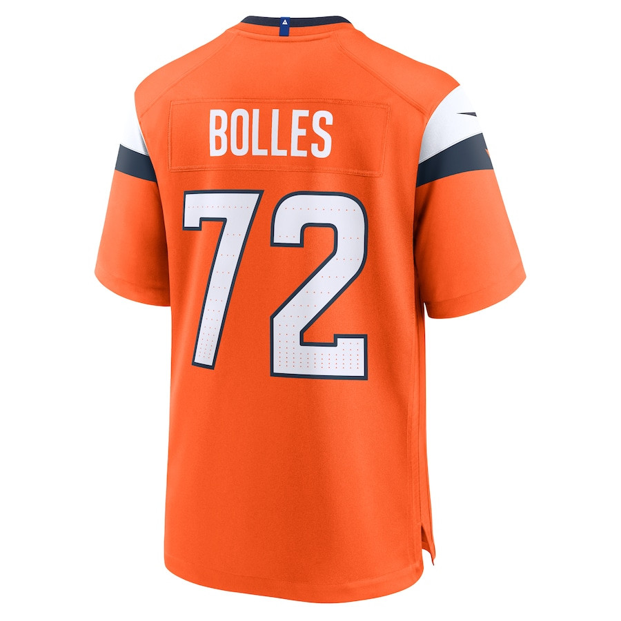 Garett Bolles 72 Denver Broncos Team Game Men Jersey - Orange JS8488 nicesnker - Image 3
