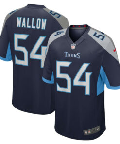 Garret Wallow 54 Tennessee Titans Game Men Jersey - Navy JS7777 nicesnker