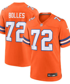 Garrett Bolles 72 Denver Broncos Mile High Collection 1977 Throwback Player Game Men Jersey - Orange JS7543 nicesnker