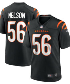 Garrett Nelson 56 Cincinnati Bengals Team Game Men Jersey - Black JS7899 nicesnker