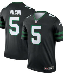 Garrett Wilson 5 New York Jets Alternate Legend Jersey - Men, Legacy Black JS8482 nicesnker