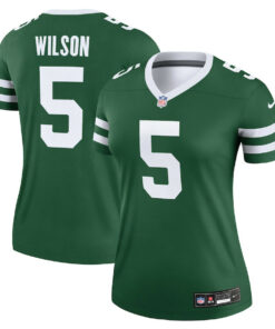 Garrett Wilson 5 New York Jets Alternate Legend Jersey, Women Legacy Green JS8321 nicesnker