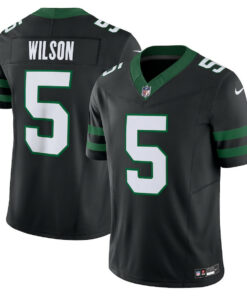 Garrett Wilson 5 New York Jets Alternate Vapor F.U.S.E. Limited Jersey - Legacy Black JS9819 nicesnker