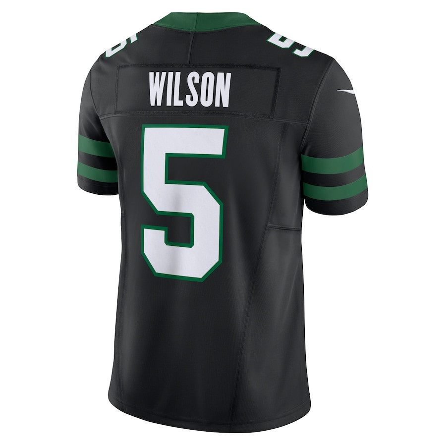 Garrett Wilson 5 New York Jets Alternate Vapor F.U.S.E. Limited Jersey - Legacy Black JS9819 nicesnker - Image 3