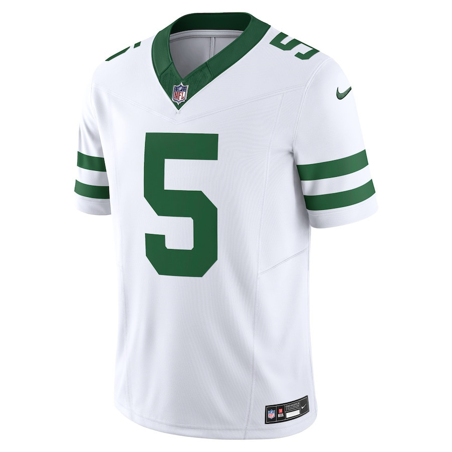 Garrett Wilson 5 New York Jets Alternate Vapor F.U.S.E. Limited Jersey - Men, Legacy White JS4684 nicesnker - Image 2
