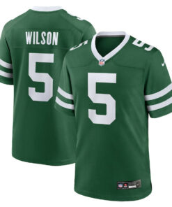 Garrett Wilson 5 New York Jets Game Jersey - Men, Legacy Green JS5436 nicesnker