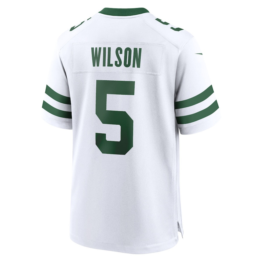 Garrett Wilson 5 New York Jets Game Jersey - Men, Legacy White JS9362 nicesnker - Image 3
