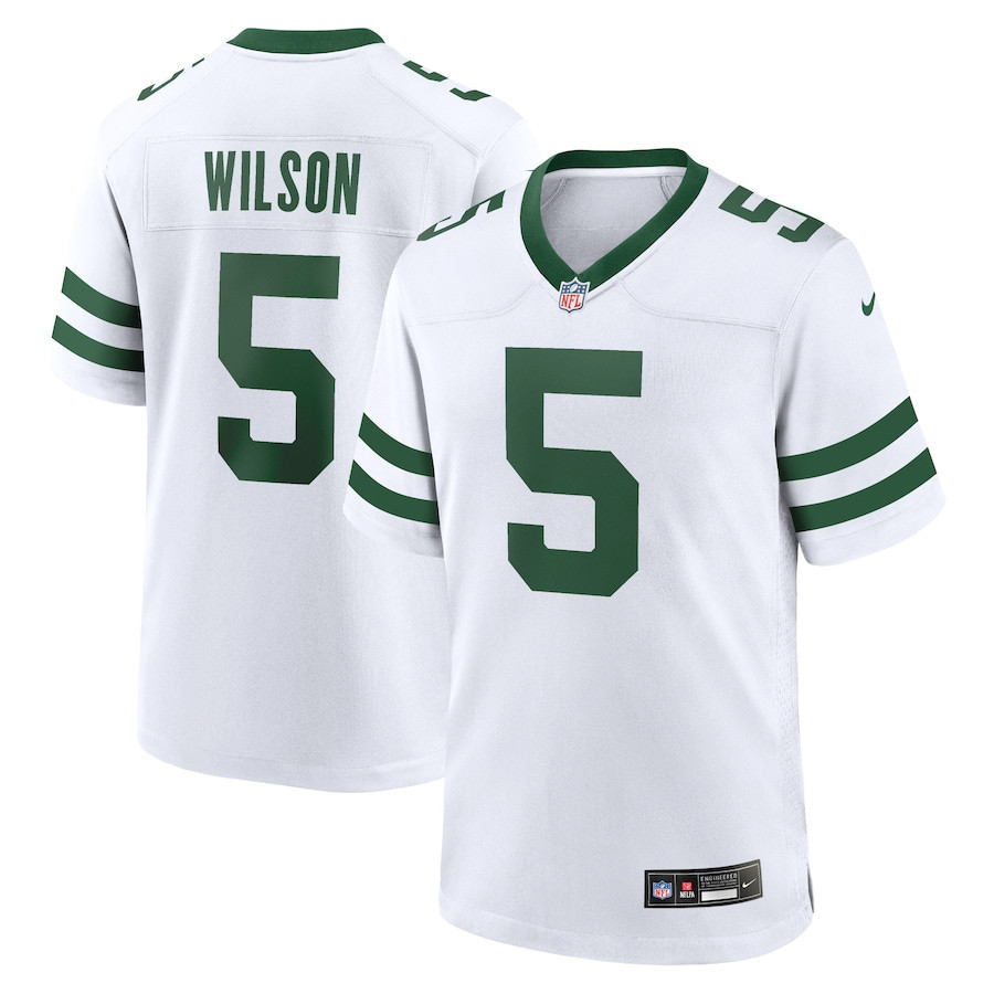 Garrett Wilson 5 New York Jets Game Jersey - Men, Legacy White JS9362 nicesnker