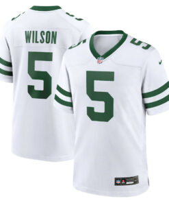 Garrett Wilson 5 New York Jets Game Men Jersey - Legacy White JS6620 nicesnker