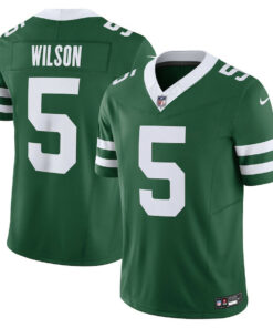 Garrett Wilson 5 New York Jets Vapor F.U.S.E. Limited Jersey - Men, Legacy Green JS3520 nicesnker