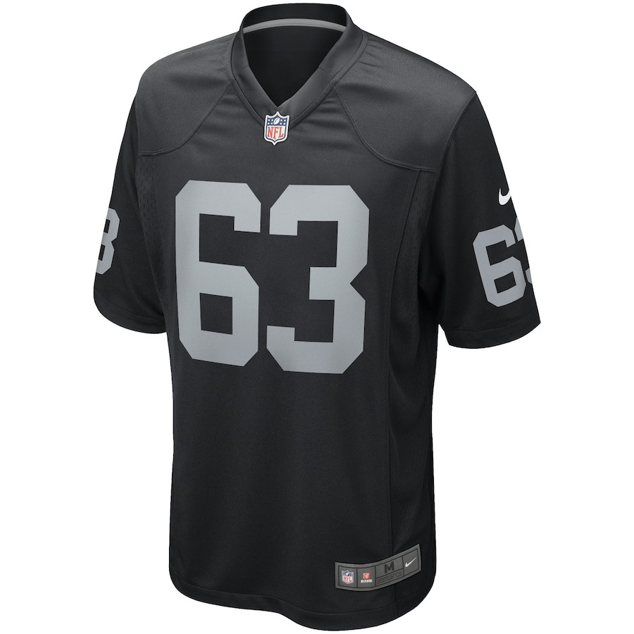 Gene Upshaw 63 Las Vegas Raiders Team Game Men Jersey - Black JS7833 nicesnker - Image 2
