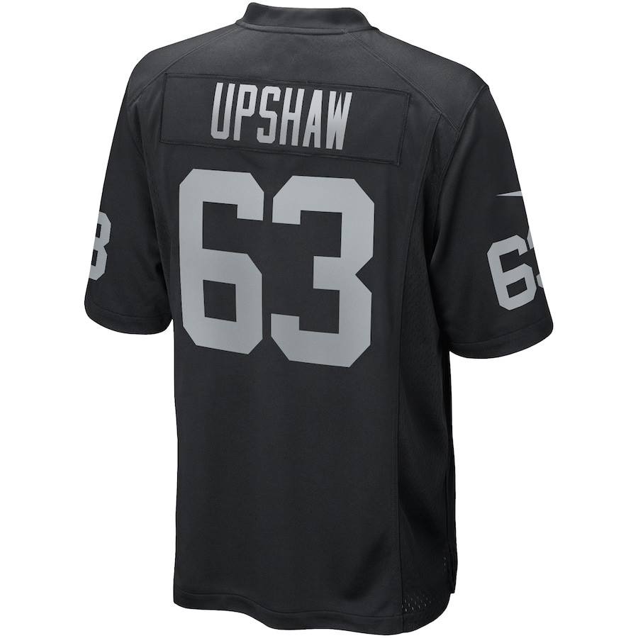 Gene Upshaw 63 Las Vegas Raiders Team Game Men Jersey - Black JS7833 nicesnker - Image 3
