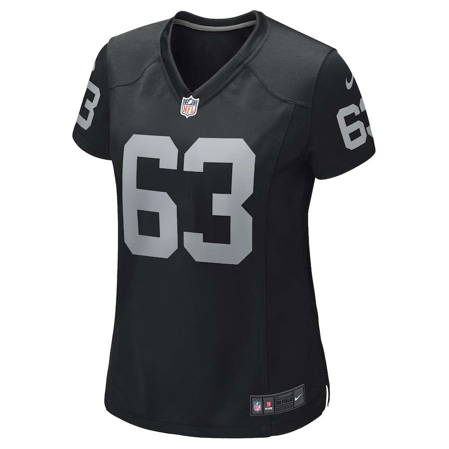 Gene Upshaw 63 Las Vegas Raiders Women's Team Game Jersey - Black JS6162 nicesnker - Image 2