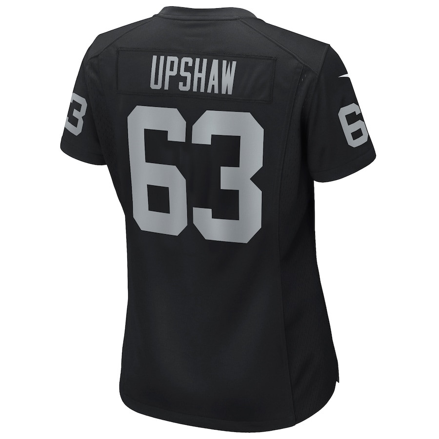 Gene Upshaw 63 Las Vegas Raiders Women's Team Game Jersey - Black JS6162 nicesnker - Image 3
