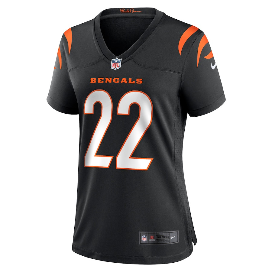 Geno Stone 22 Cincinnati Bengals Women's Game Jersey - Black JS4323 nicesnker - Image 2