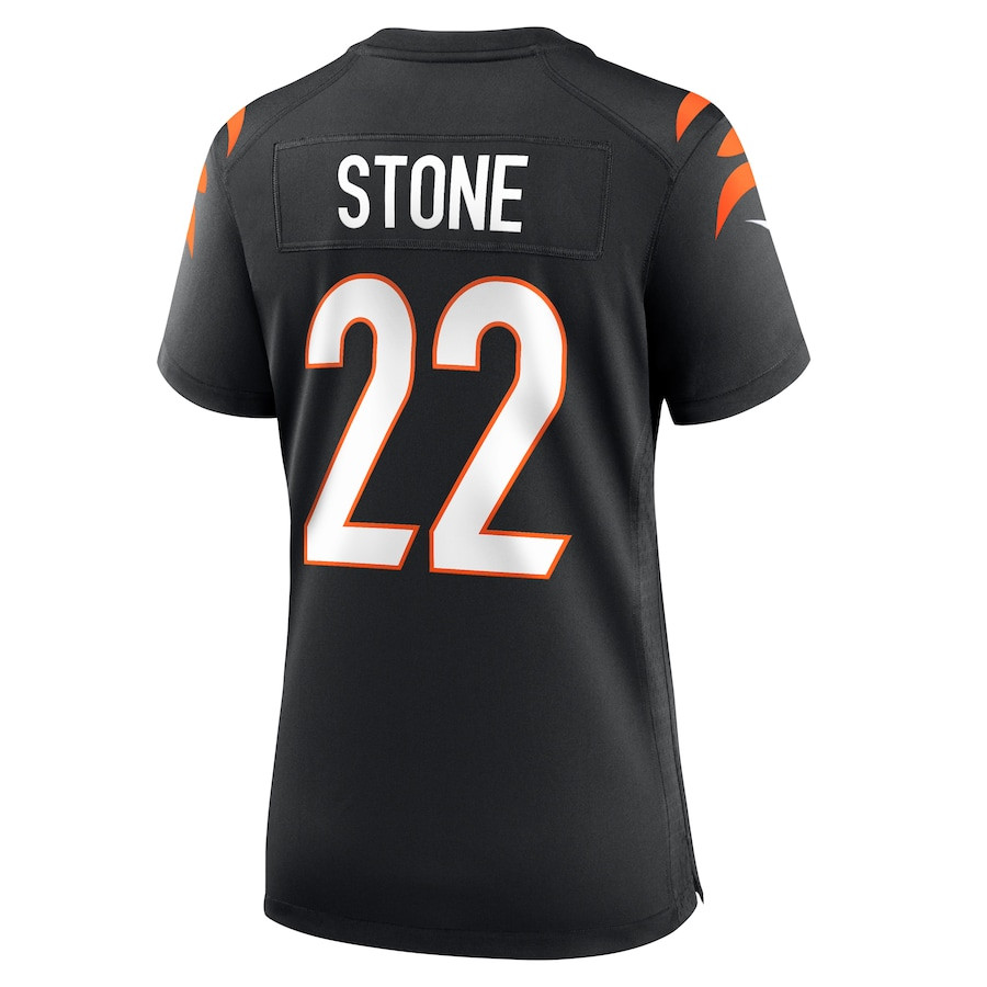 Geno Stone 22 Cincinnati Bengals Women's Game Jersey - Black JS4323 nicesnker - Image 3
