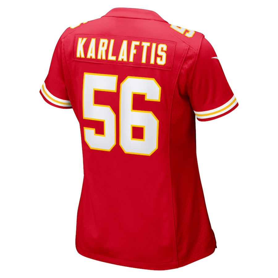 George Karlaftis #56 Kansas City Chiefs Super Bowl LIX Women's Jersey - Red JS8761 nicesnker - Image 3