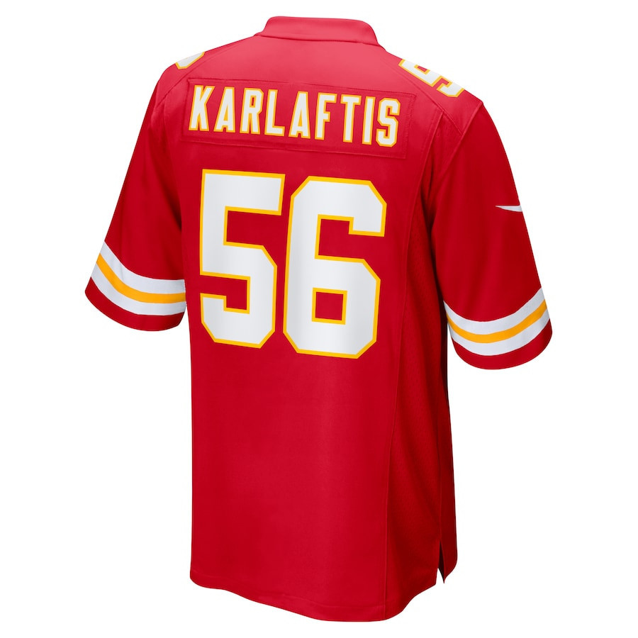 George Karlaftis #56 Kansas City Chiefs Super Bowl LIX YOUTH Jersey - Red JS4361 nicesnker - Image 3