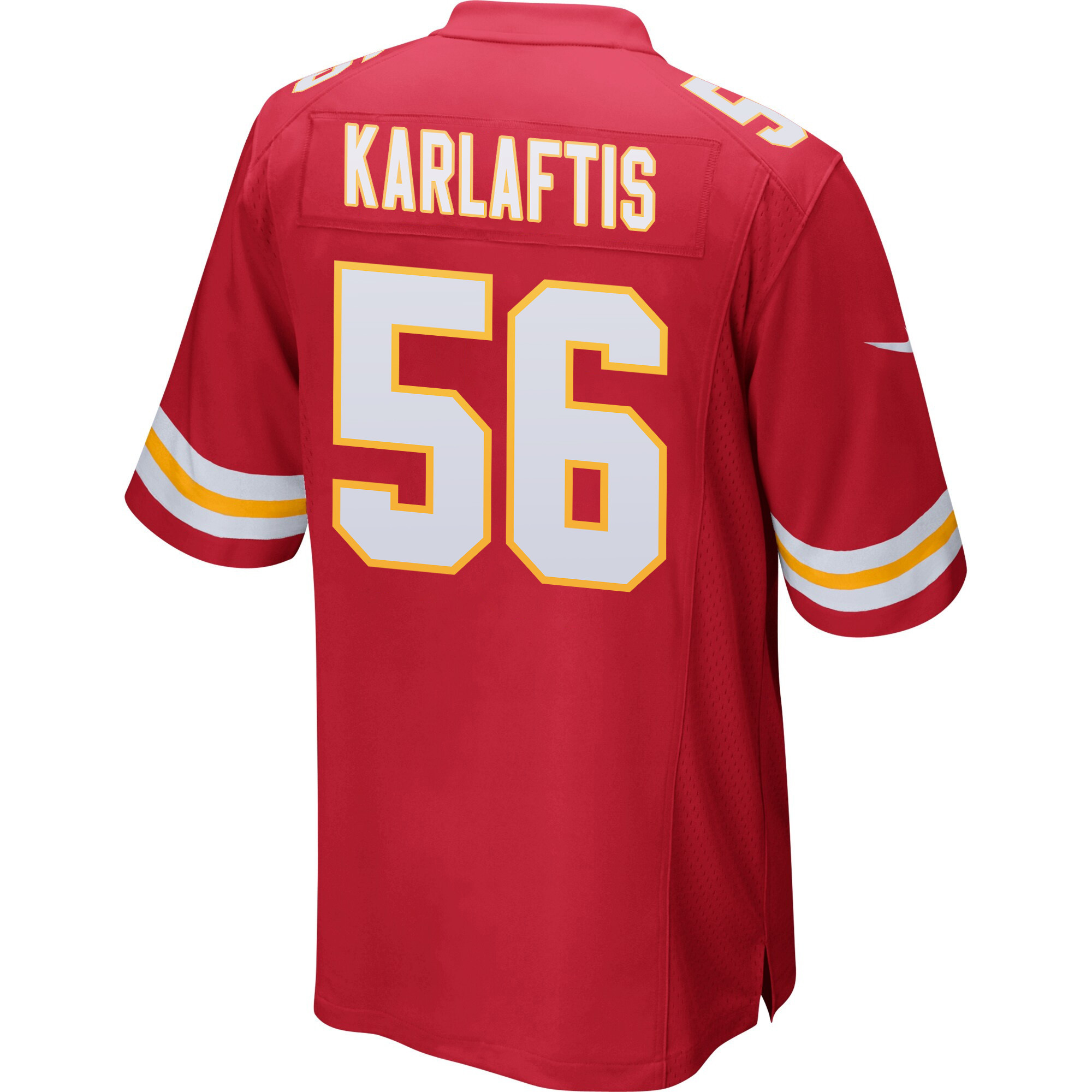 George Karlaftis 56 Kansas City Chiefs Super Bowl LVIII Champions 4X Game Men Jersey - Red JS8540 nicesnker - Image 3