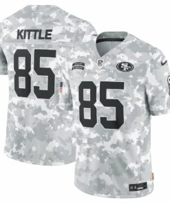 George Kittle 85 San Francisco 49ers 2024 Salute to Service Limited Men Jersey - Arctic Camo JS9150 nicesnker