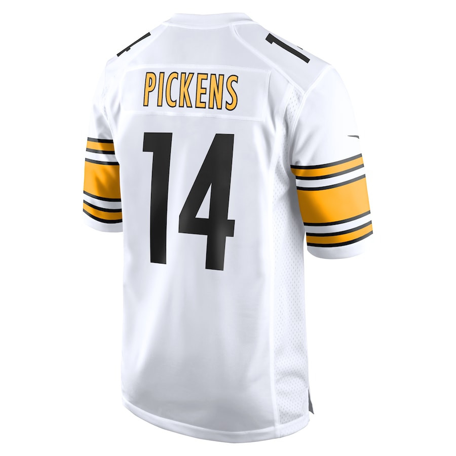 George Pickens 14 Pittsburgh Steelers Men Game Jersey - White JS3520 nicesnker - Image 3