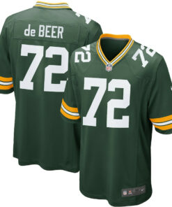 Gerhard de Beer 72 Green Bay Packers YOUTH Game Jersey - Green JS3424 nicesnker