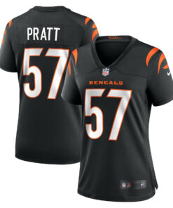 Germaine Pratt 57 Cincinnati Bengals Women Game Jersey - Black JS9053 nicesnker