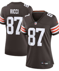 Giovanni Ricci 87 Cleveland Browns Women's Game Jersey - Brown JS7522 nicesnker