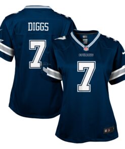 Girls Youth Dallas Cowboys Trevon Diggs Navy Game Jersey JS3845 nicesnker